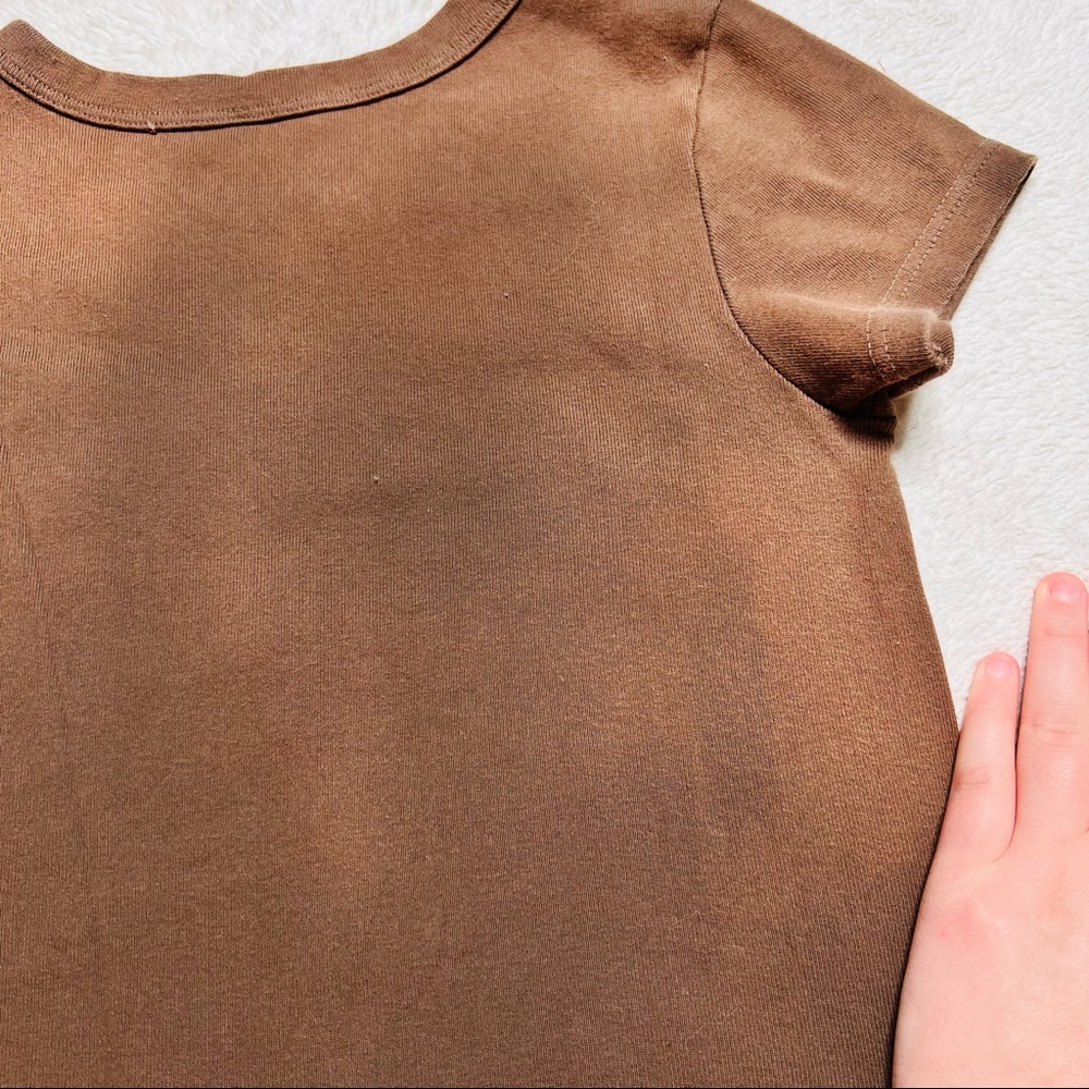 Brandy Melville Brown Cowgirl Ashlyn crop top - Picture 4 of 4